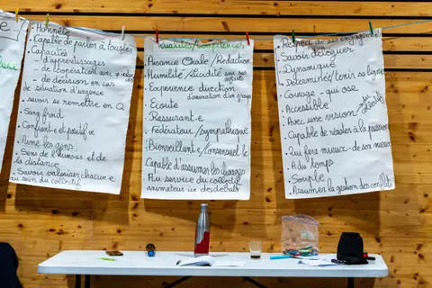 Les qualités et compétences qui ont permis de choisir notre binôme de tête.