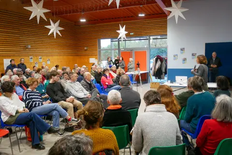 Salle comble pour cette présentation dynamique et conviviale.